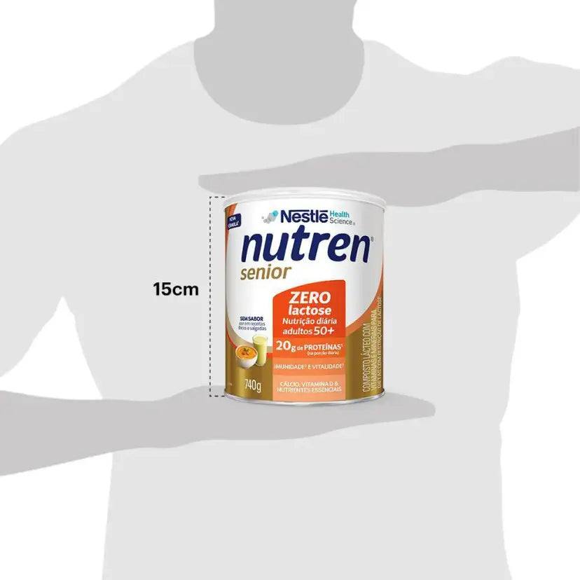 Suplemento Alimentar Nutren Senior s/ Sabor Zero Lactose 740g