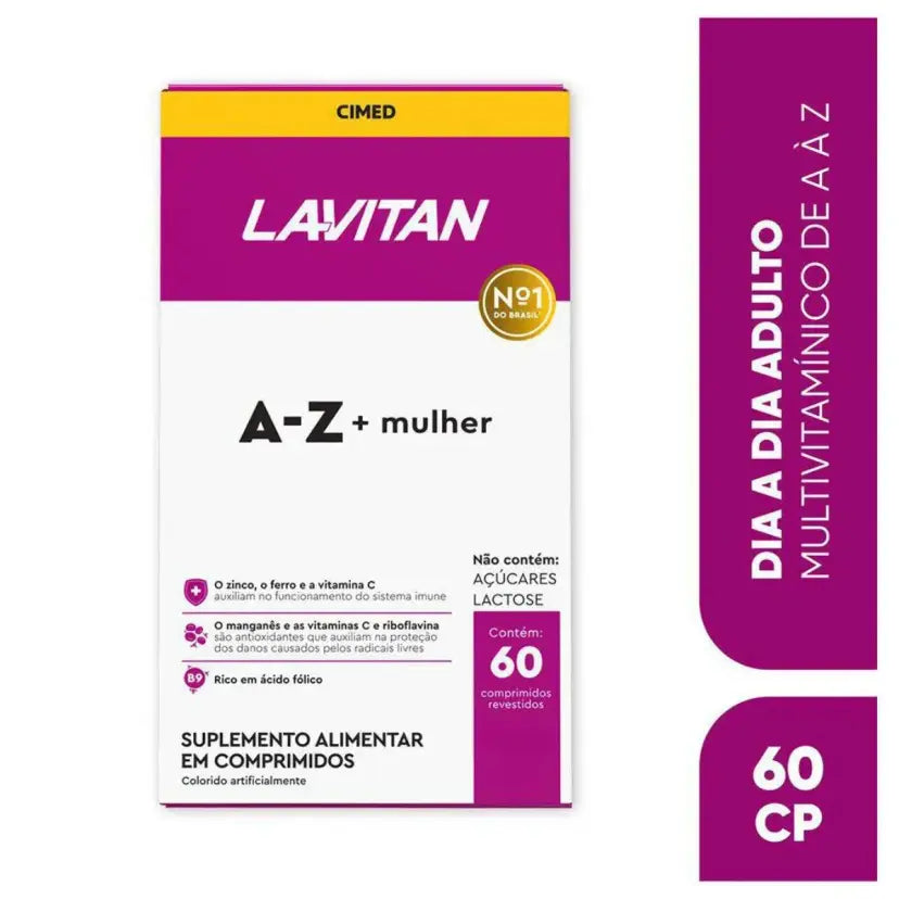 Polivitamínico Lavitan A-Z Mulher C/60 Comprimidos